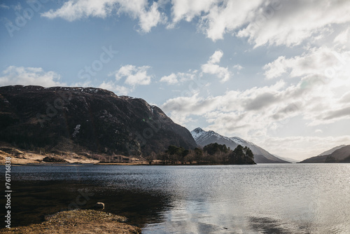 View of the Loch Shiel and Scottish landscape near Glenfinnan  Scotland.