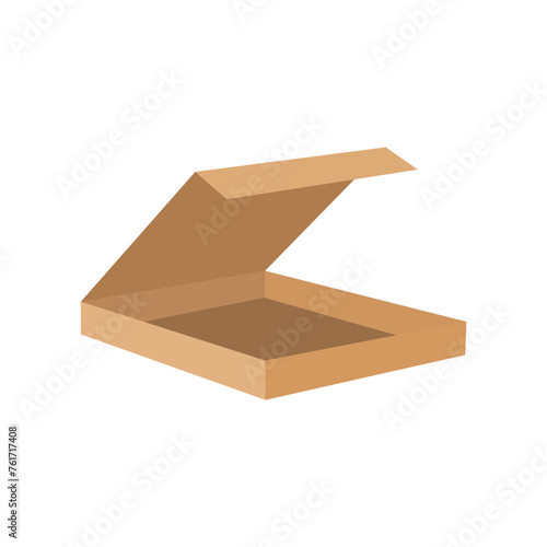  Vector Image of  Pizza Box. Pizza box icon.

