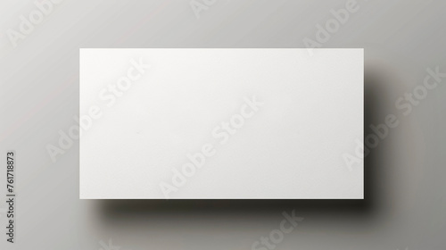 Professional Blank Business Card Template for Your Design on grey background