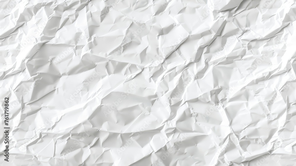 White crumpled paper texture background for artistic projects and design concepts White crumpled paper texture background for artistic projects and design concepts