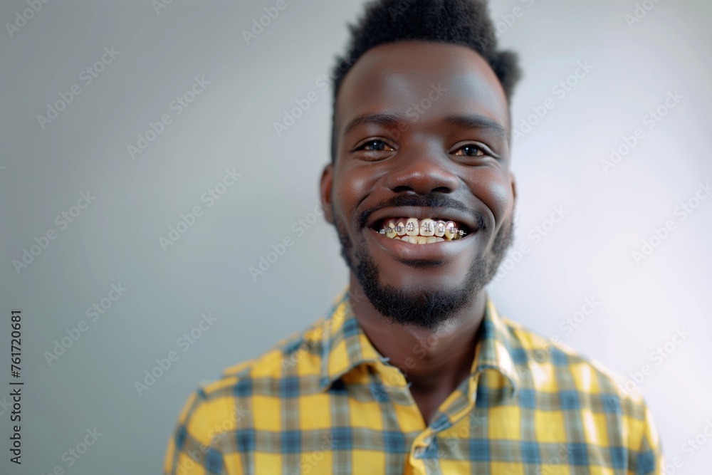 Exuberant Smile in Plaid Exuberant Smile in Plaid