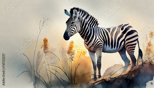 zebra in the desert