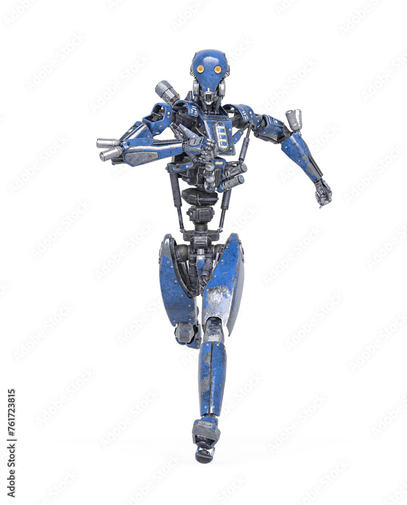 apocalypse cyborg is running like a comic hero in front view apocalypse cyborg is running like a comic hero in front view