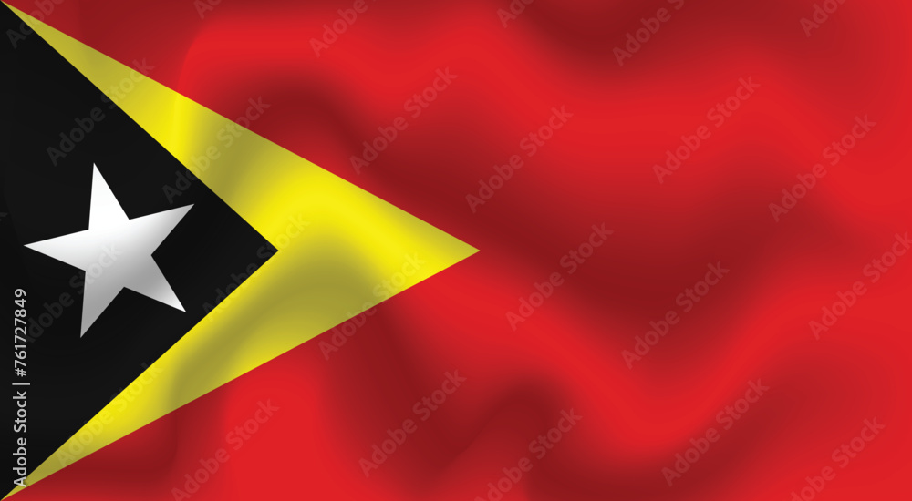 Flat Illustration of the East Timor national flag. East Timor flag design. East Timor wave flag.
Flat Illustration of the East Timor national flag. East Timor flag design. East Timor wave flag.