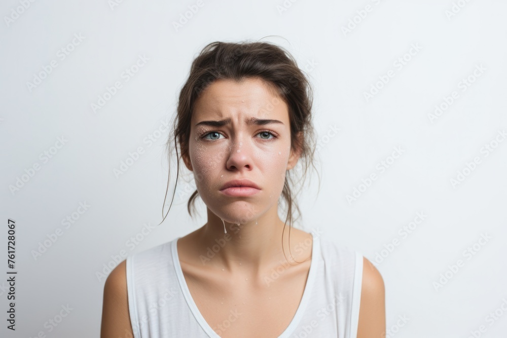 worried or sad person portrait worried or sad person portrait