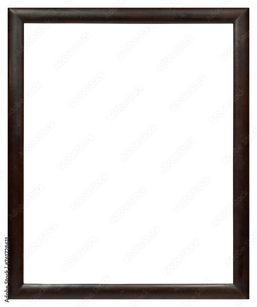 Lacquered picture frame in black made of wood in PNG format on a transparent background. Lacquered picture frame in black made of wood in PNG format on a transparent background.