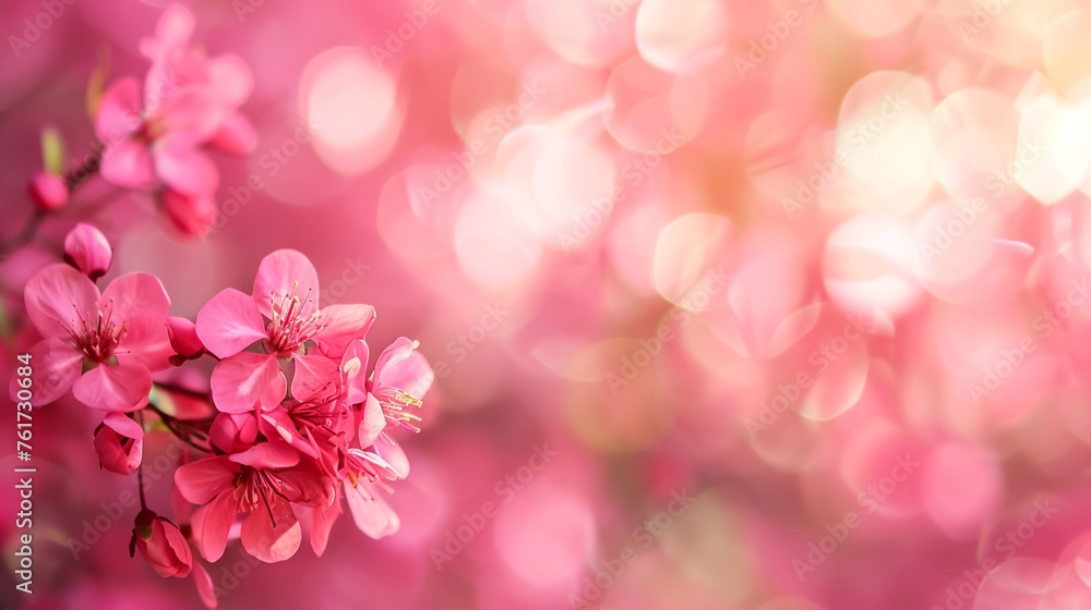 Blurred background of elegant, bright pink in soft focus