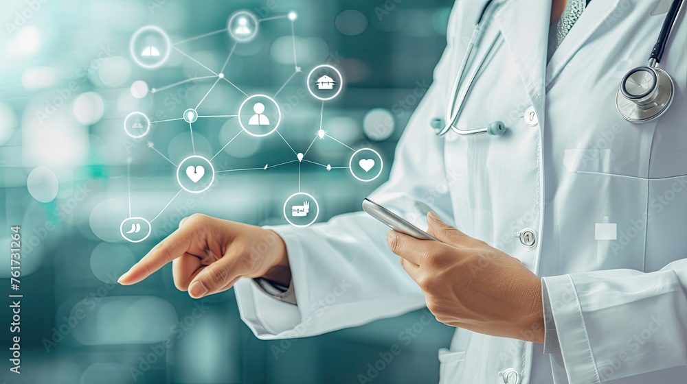 The doctor's hand precisely selects options on the digital interface, ensuring seamless execution. The doctor's hand precisely selects options on the digital interface, ensuring seamless execution.
