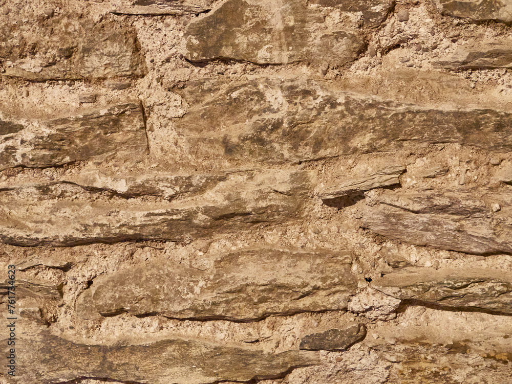 Brick wall pattern close view, stone texture background