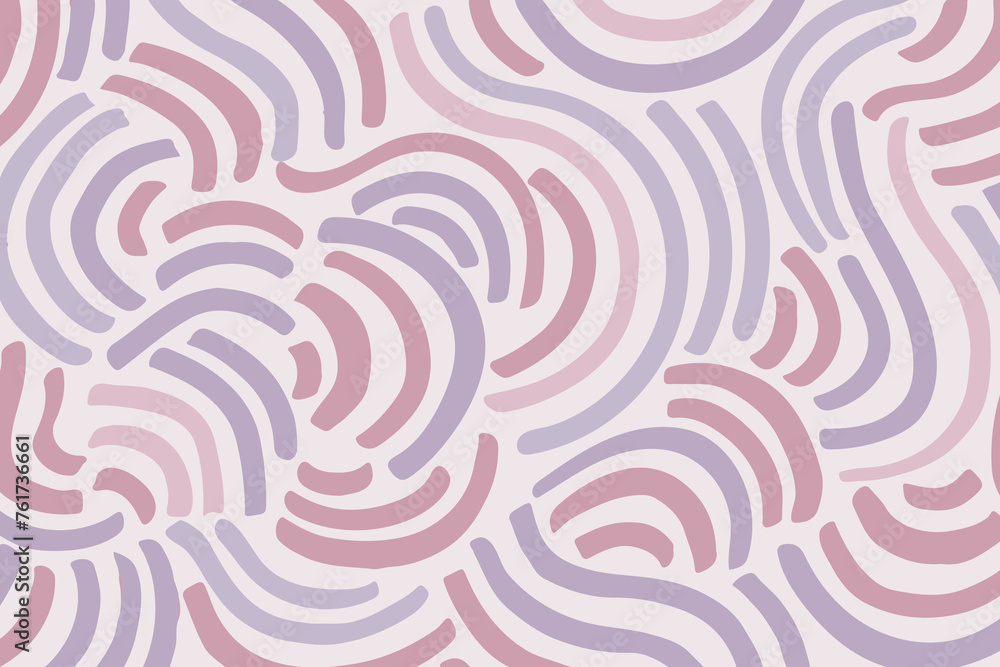 Pink and Purple Wavy Lines Pattern