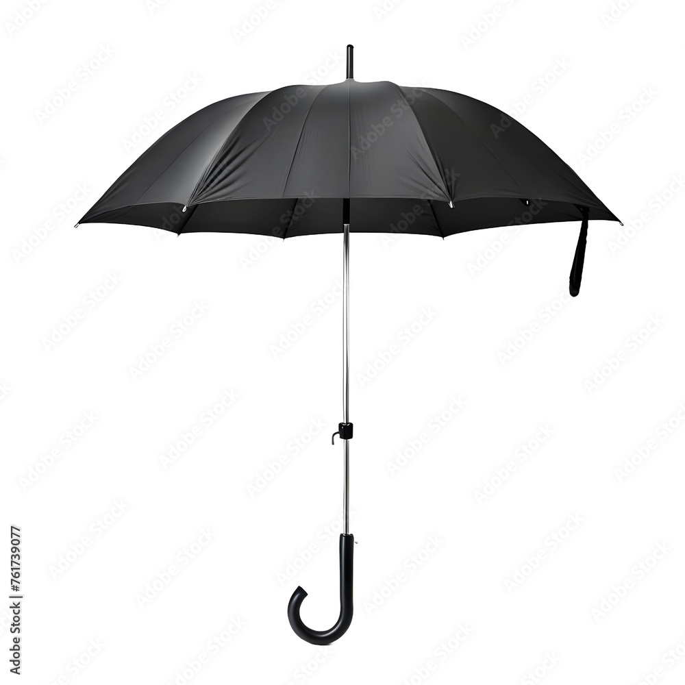 Black umbrella isolated on white background Black umbrella isolated on white background