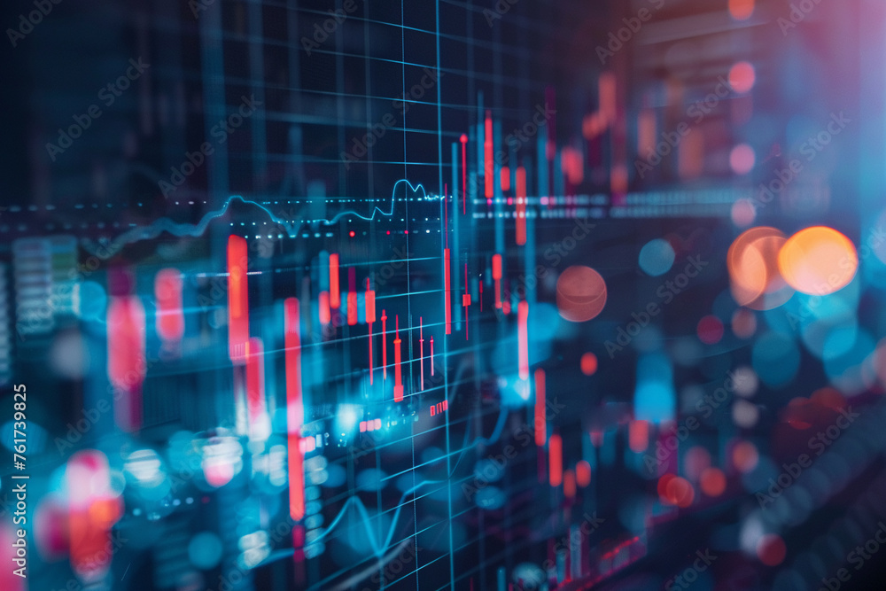The abstract of a stock market investment trading chart background is a visual representation of the ever-changing global economy The abstract of a stock market investment trading chart background is a visual representation of the ever-changing global economy