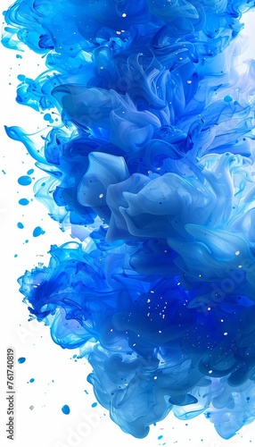 A captivating ethereal blue smoke effect for stunning background design and creative projects.