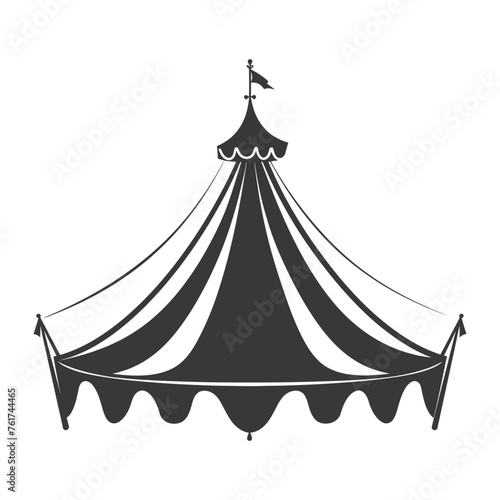 Silhouette Circus Tent black color only