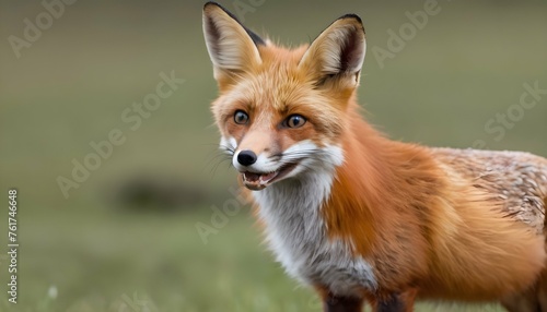 A Fox With Its Muzzle Stained From A Recent Meal © Komal