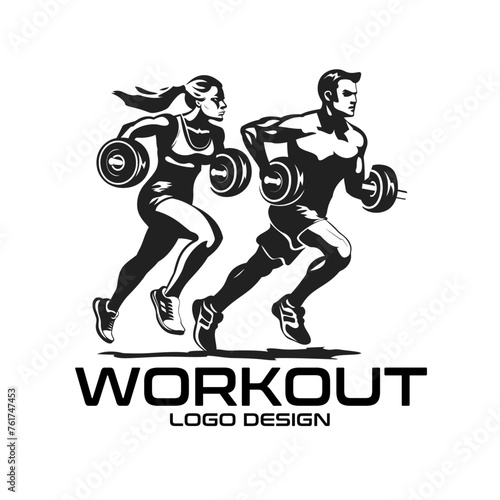 Workout Vector Logo Design