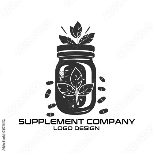 Supplement Company Vector Logo Design