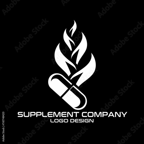 Supplement Company Vector Logo Design