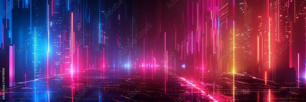 abstract futuristic background with neon lights. Futuristic technology style. abstract futuristic background with neon lights. Futuristic technology style.