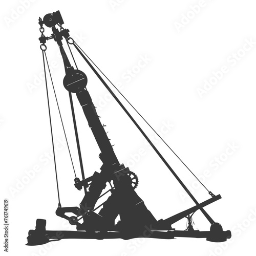 Silhouette Giant Sling Trebuchet full black color only
