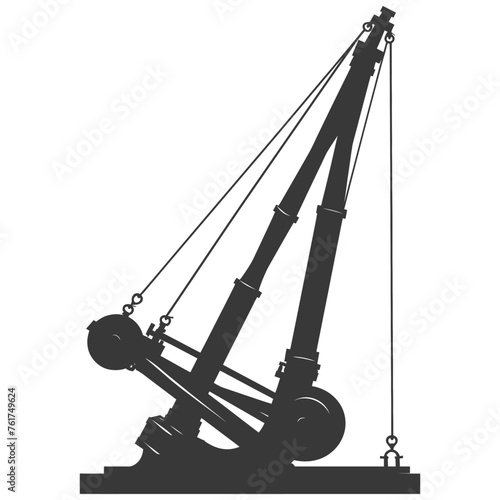 Silhouette Giant Sling Trebuchet full black color only