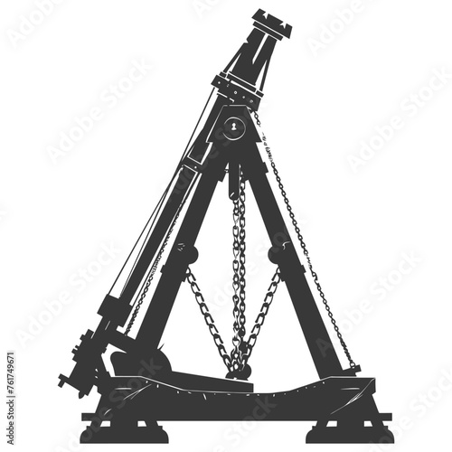 Silhouette Giant Sling Trebuchet full black color only