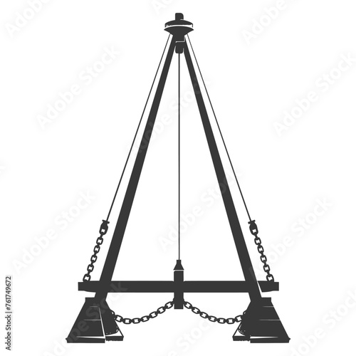 Silhouette Giant Sling Trebuchet full black color only