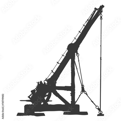 Silhouette Giant Sling Trebuchet full black color only