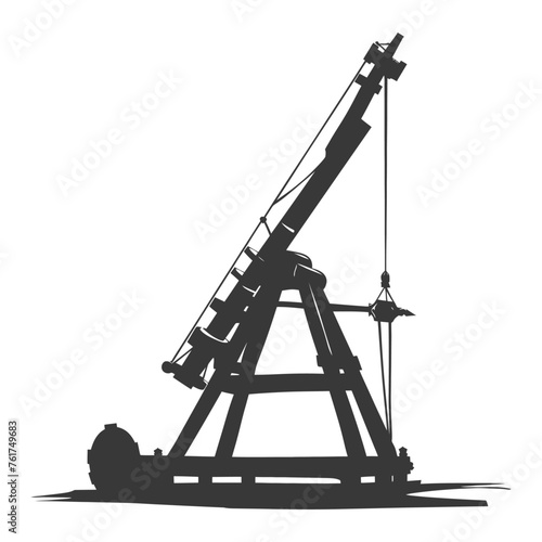 Silhouette Giant Sling Trebuchet full black color only