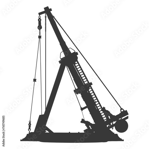 Silhouette Giant Sling Trebuchet full black color only