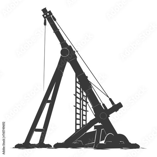 Silhouette Giant Sling Trebuchet full black color only
