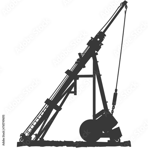 Silhouette Giant Sling Trebuchet full black color only