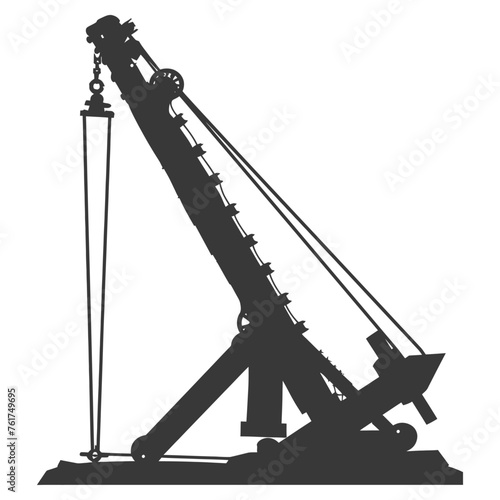 Silhouette Giant Sling Trebuchet full black color only