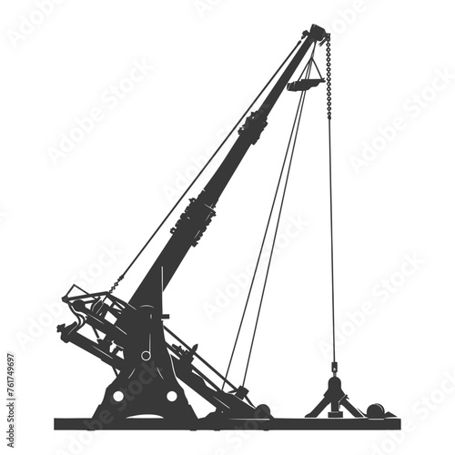 Silhouette Giant Sling Trebuchet full black color only