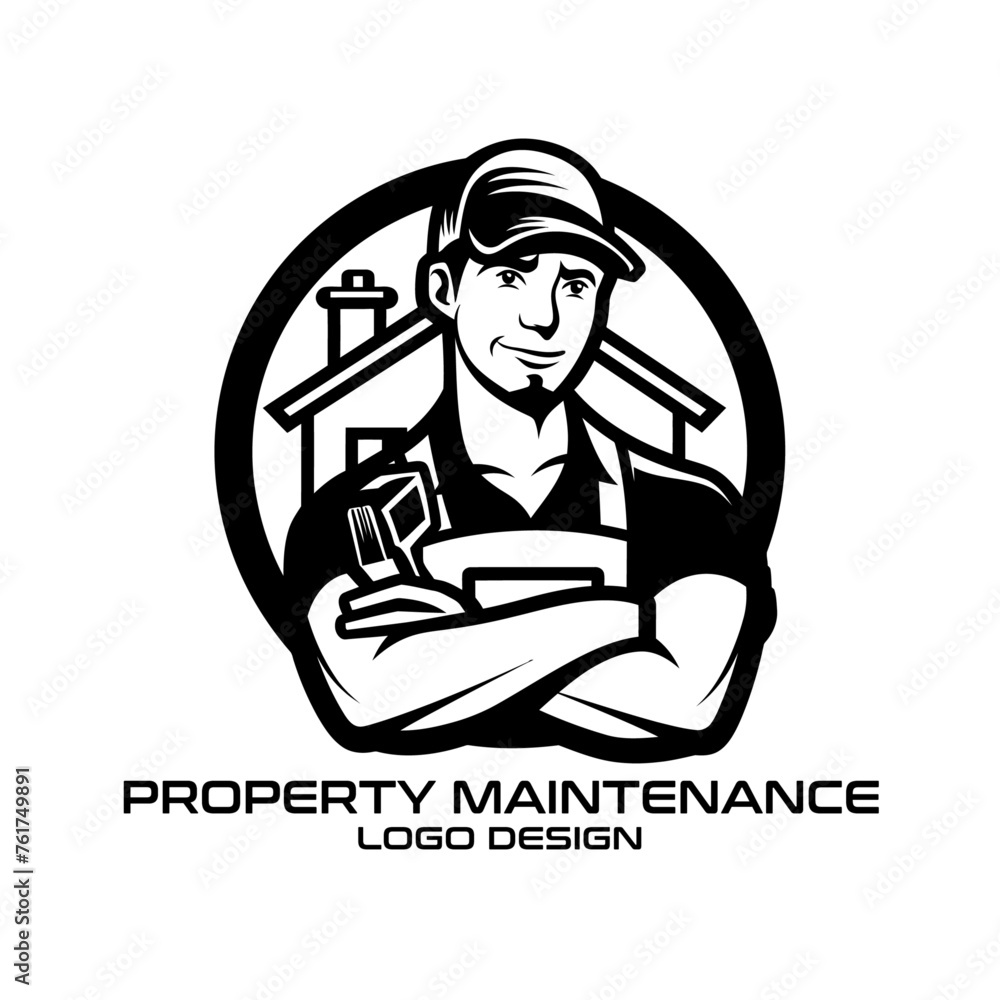 Property Maintenance Vector Logo Design