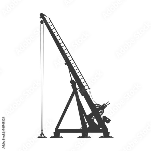 Silhouette Giant Sling Trebuchet full black color only
