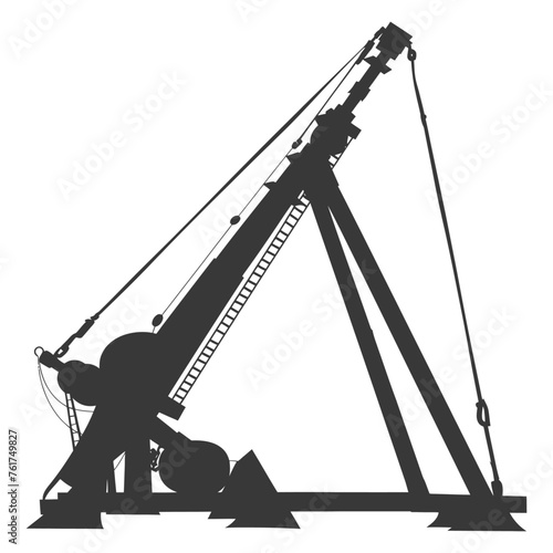 Silhouette Giant Sling Trebuchet full black color only