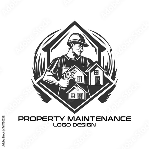 Property Maintenance Vector Logo Design