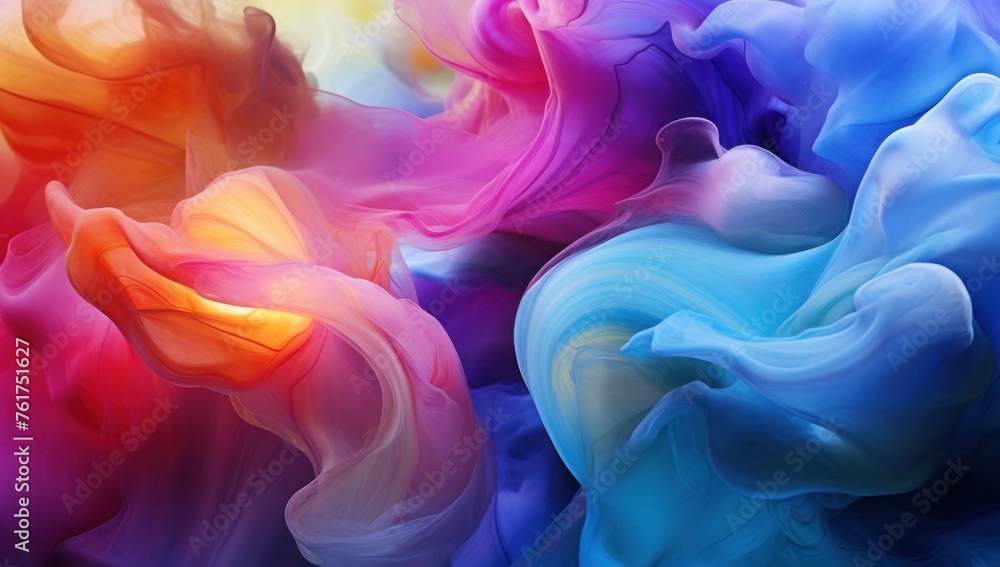 Abstract pattern with colorful paint splashes background