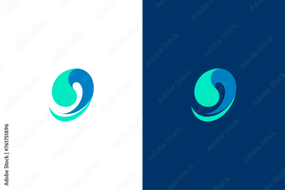 Water Logo abstract ocean wave Water Logo abstract ocean wave