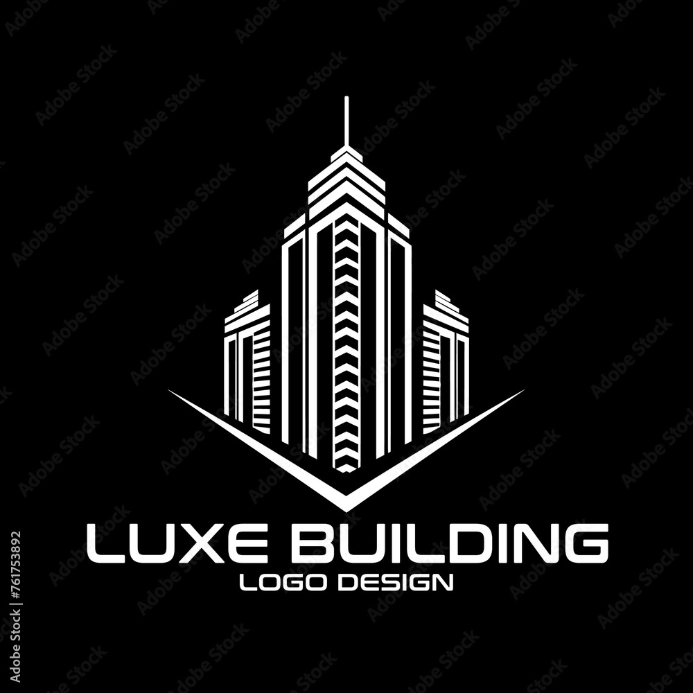 Fototapeta premium Luxe Building Vector Logo Design