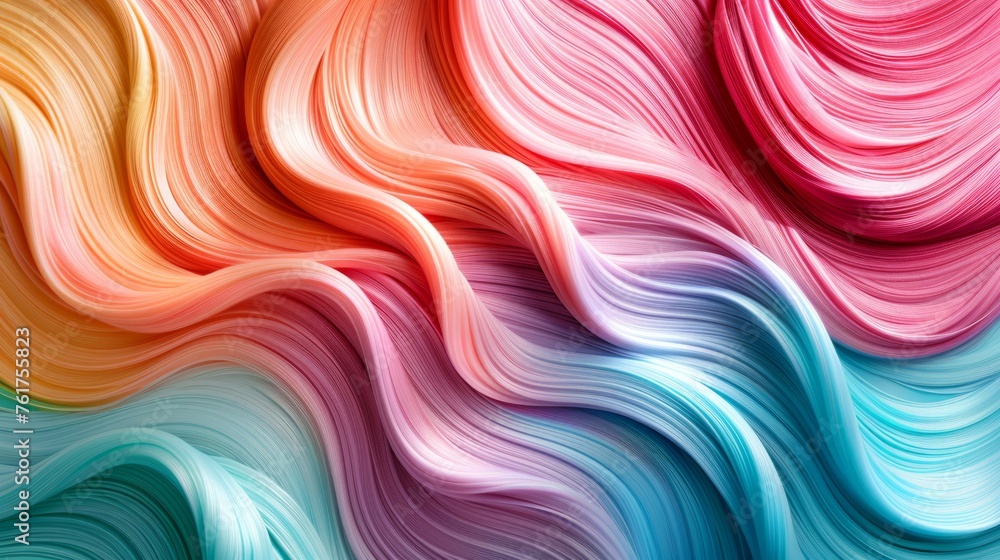 Fototapeta premium Embrace the vibrant colors of haircare products in your AI art creation.