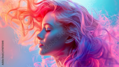 Experiment with the vibrant colors of haircare products in your AI art.