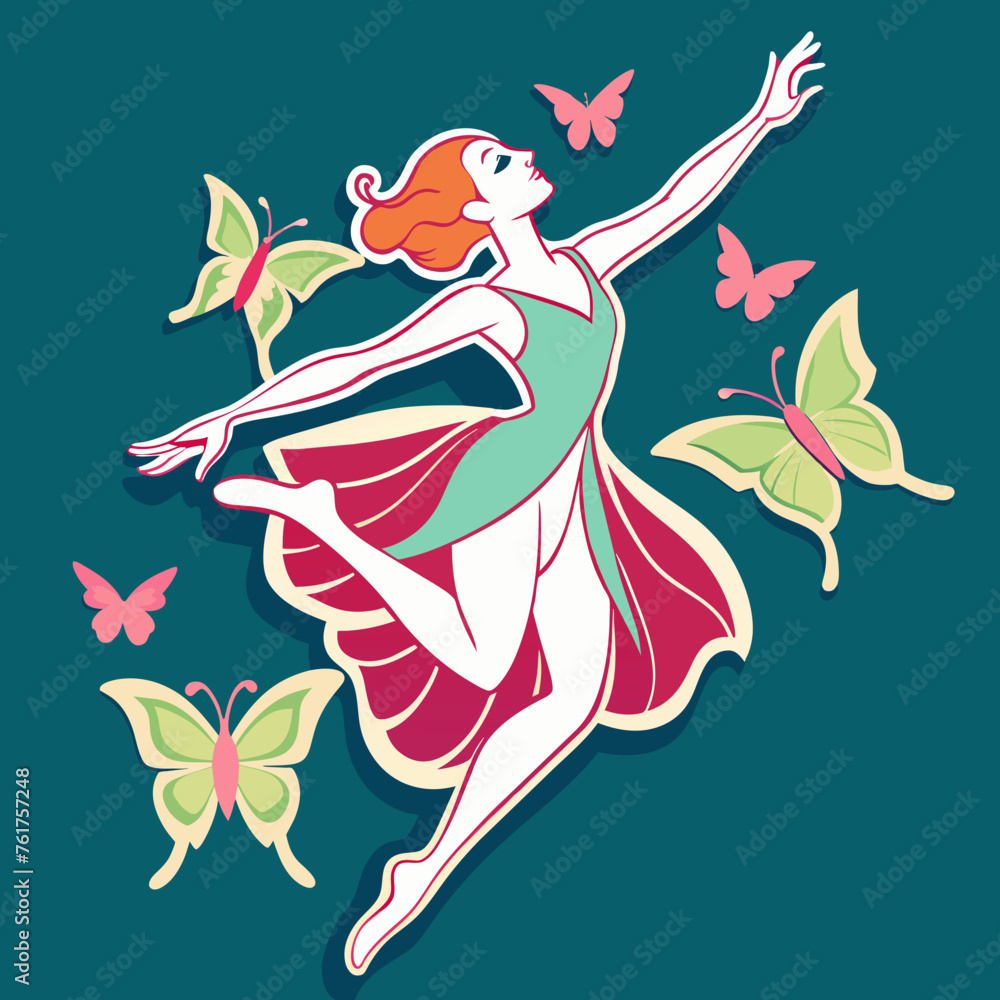 Elegance in Motion Dance with the Butterflies