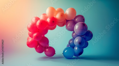 Bunch of Balloons Floating in the Air