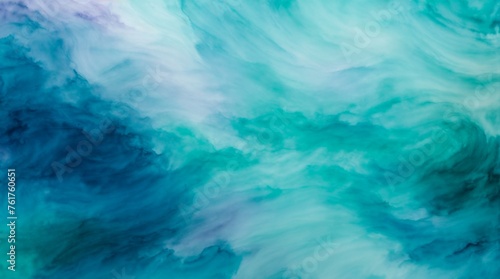 Abstract watercolor with ethereal blue shades in dreamy swirls © Fred