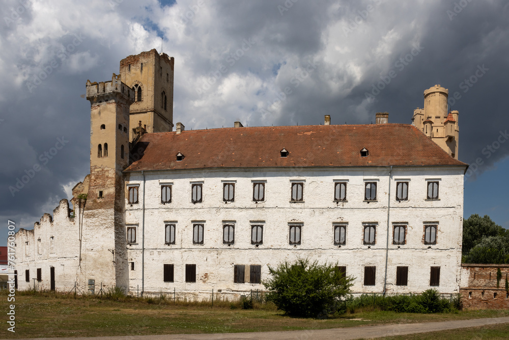 Rebuilding of the ruin of Mansion in Breclav, Moravia, Czechia