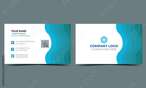 creative modern name card and business card template