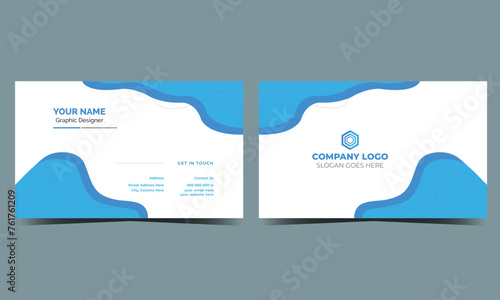 creative modern name card and business card template