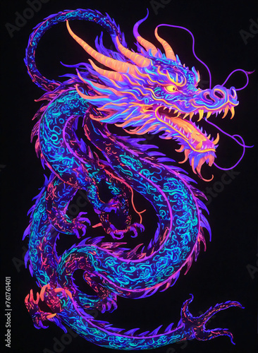 UV reflective dragon lines